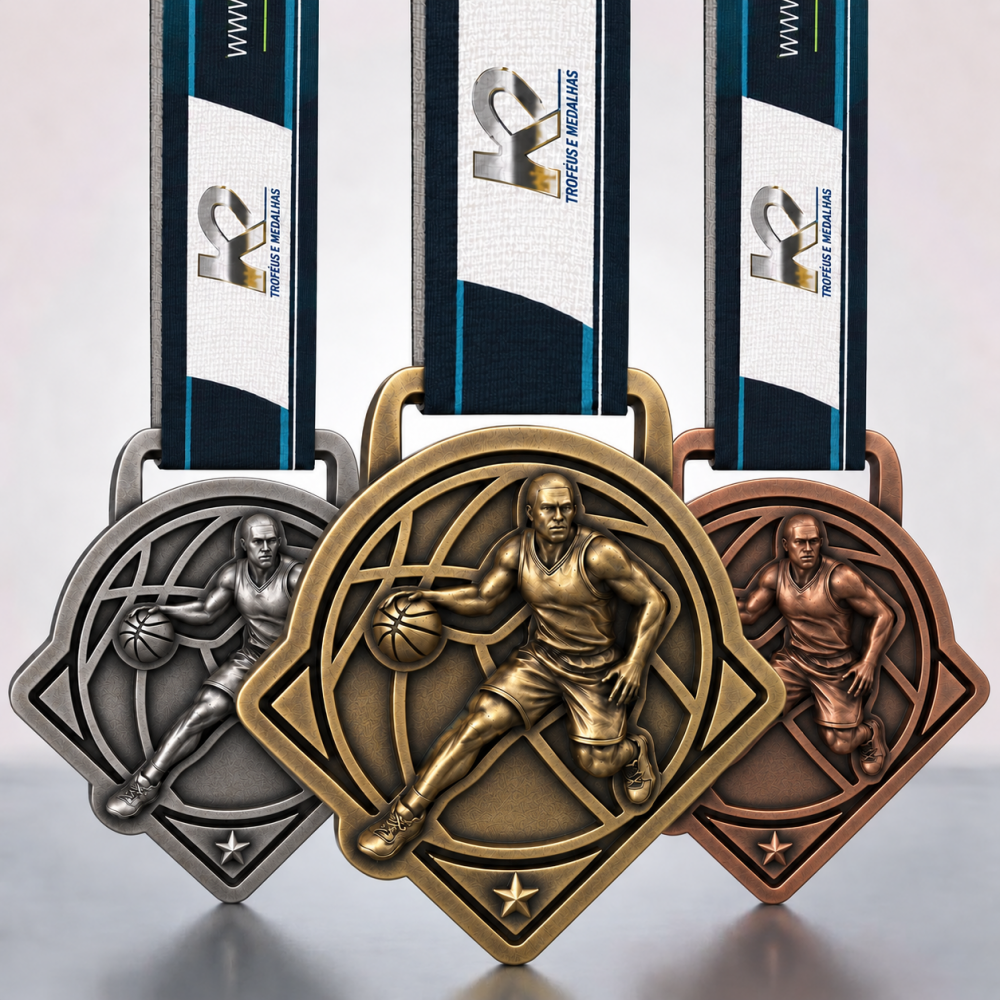 Medalha Basquete 070