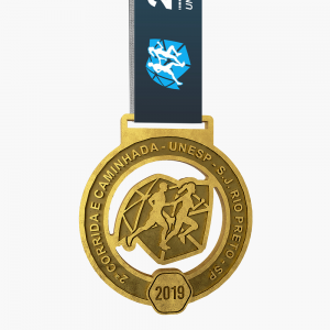 44. Medalha 2ª Corrida e Caminhada - UNESP - S.J. Rio Preto - SP